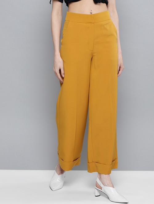 high rise flat front trousers trouser - 17085330 - Very Small Image - 1