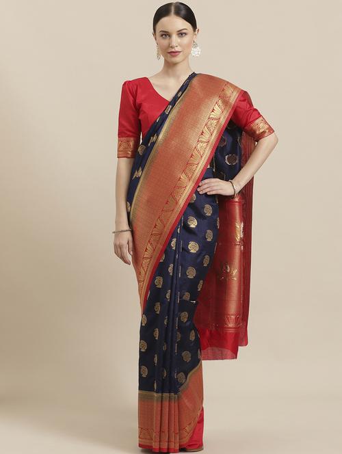 paisley woven saree with blouse - 17092019 - Standard Image - 1