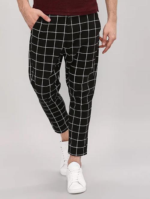 black checkered chinos - 17152865 - Very Small Image - 1