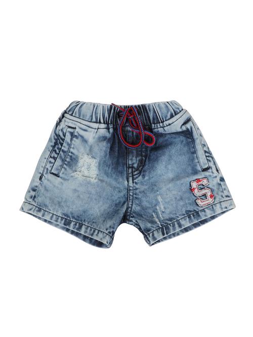 blue denim shorts - 17152945 - Standard Image - 1