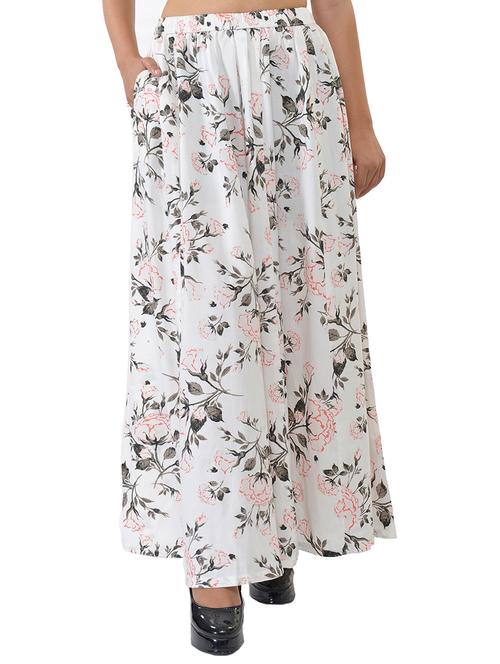 floral flared palazzo - 17159050 - Very Small Image - 1
