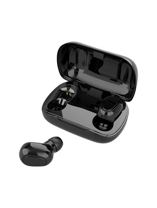 black plastic and metal headphone - 17169068 - Very Small Image - 1