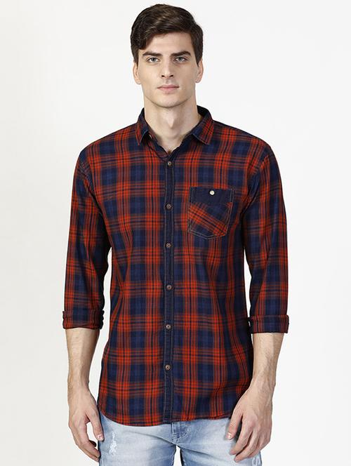 red checkered casual shirt - 17171307 - Standard Image - 1