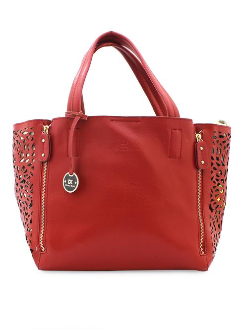 red laser cut handbag - 948178 - Standard Image - 1