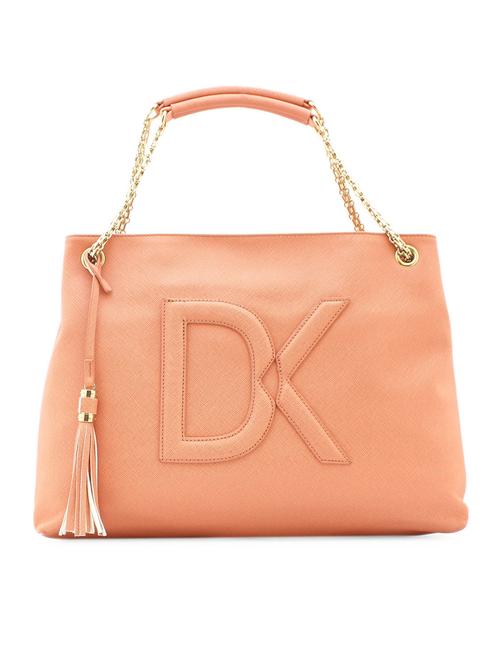 orange leatherette handbag - 948202 - Standard Image - 1