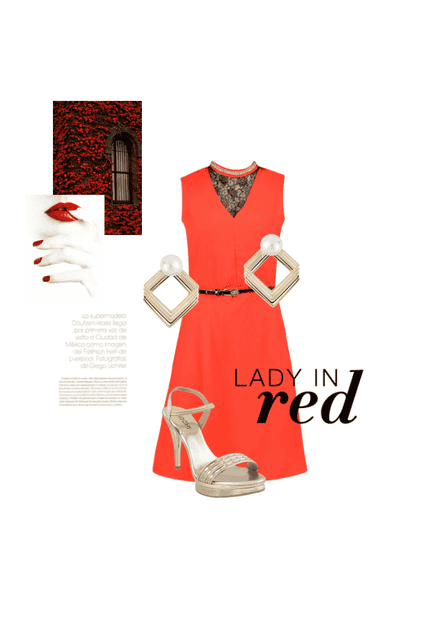 Lady in red