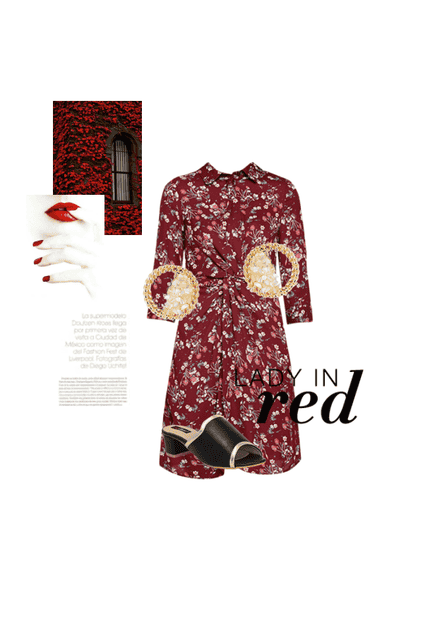 Lady in red