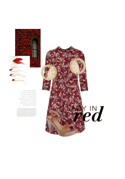 Lady in red