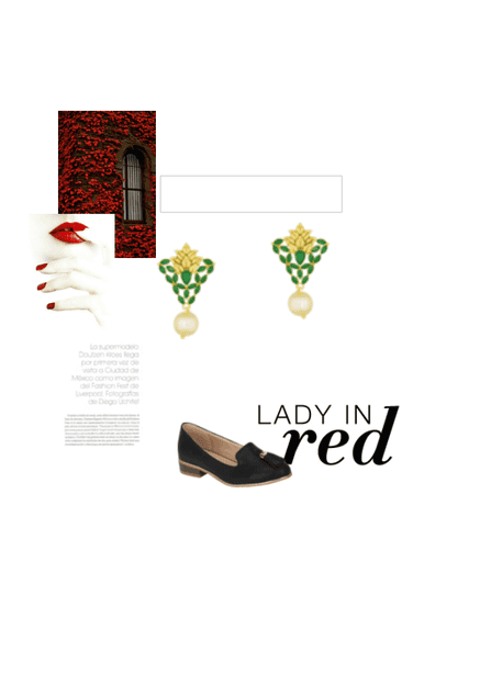 Lady in red