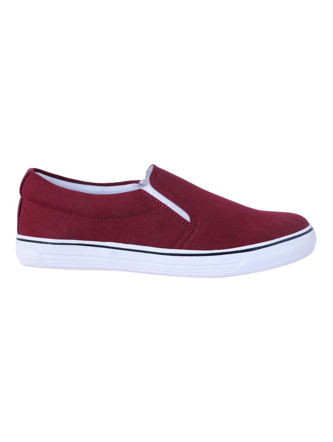 Maroon Canvas Casual Slipon