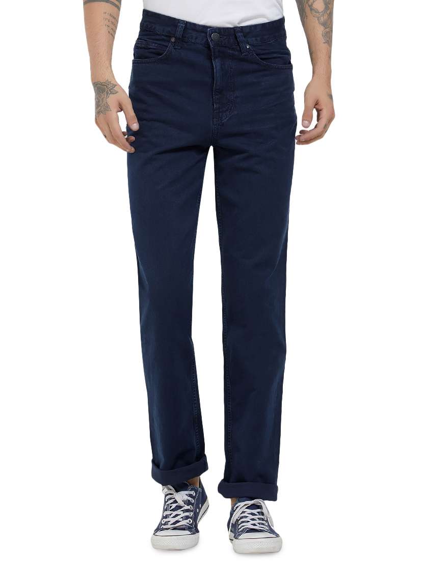 Blue Denim Plain Jeans