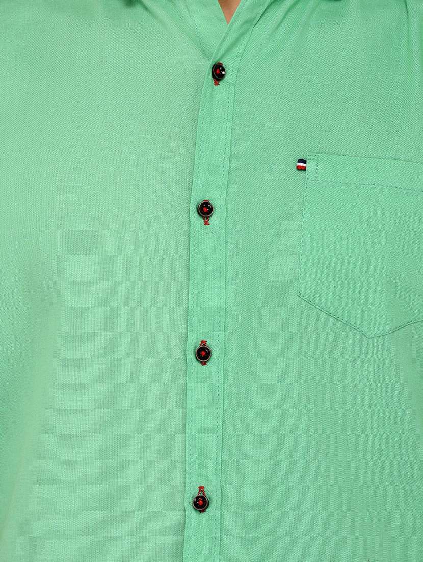Mens Solid Casual Shirt