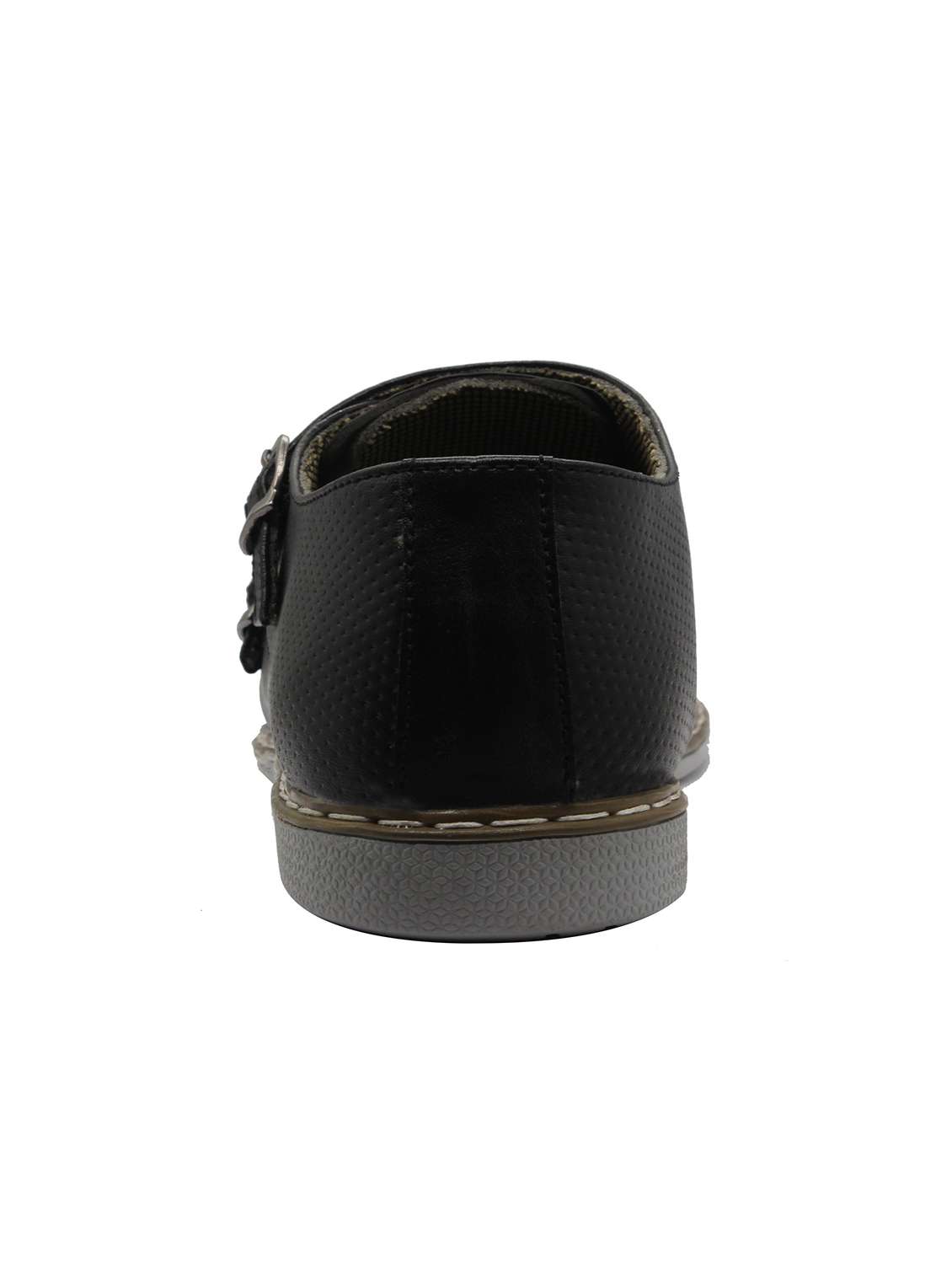 Black Leatherette Casual Slipon