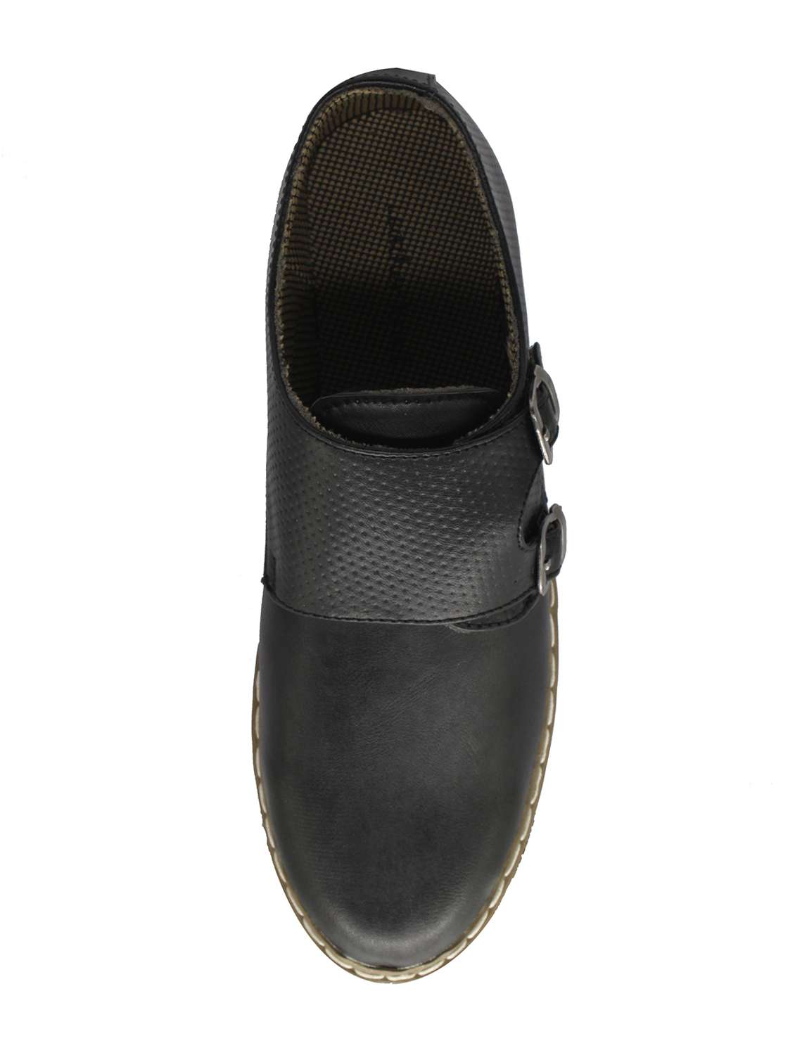 Black Leatherette Casual Slipon