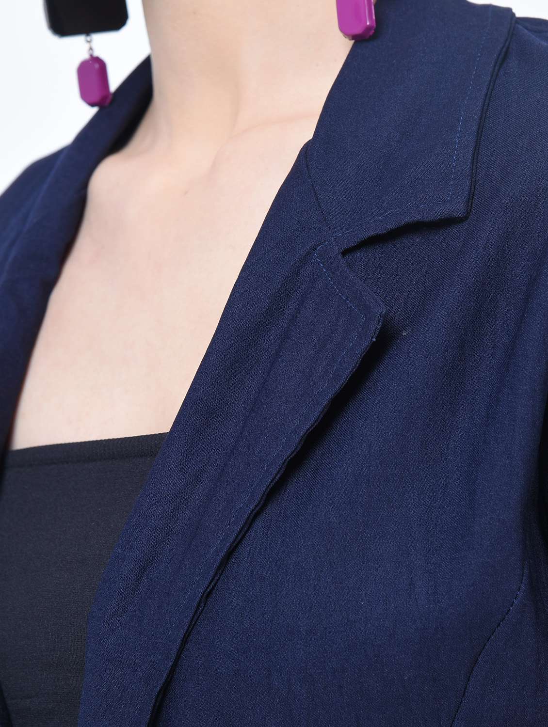 Women Lapel Collar Formal Blazer