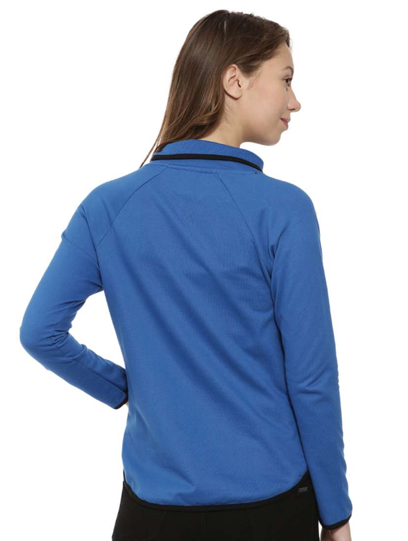 Stylized Neck Zip Up Jacket