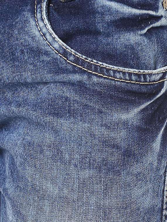 Blue  Heavy Washed Jeans
