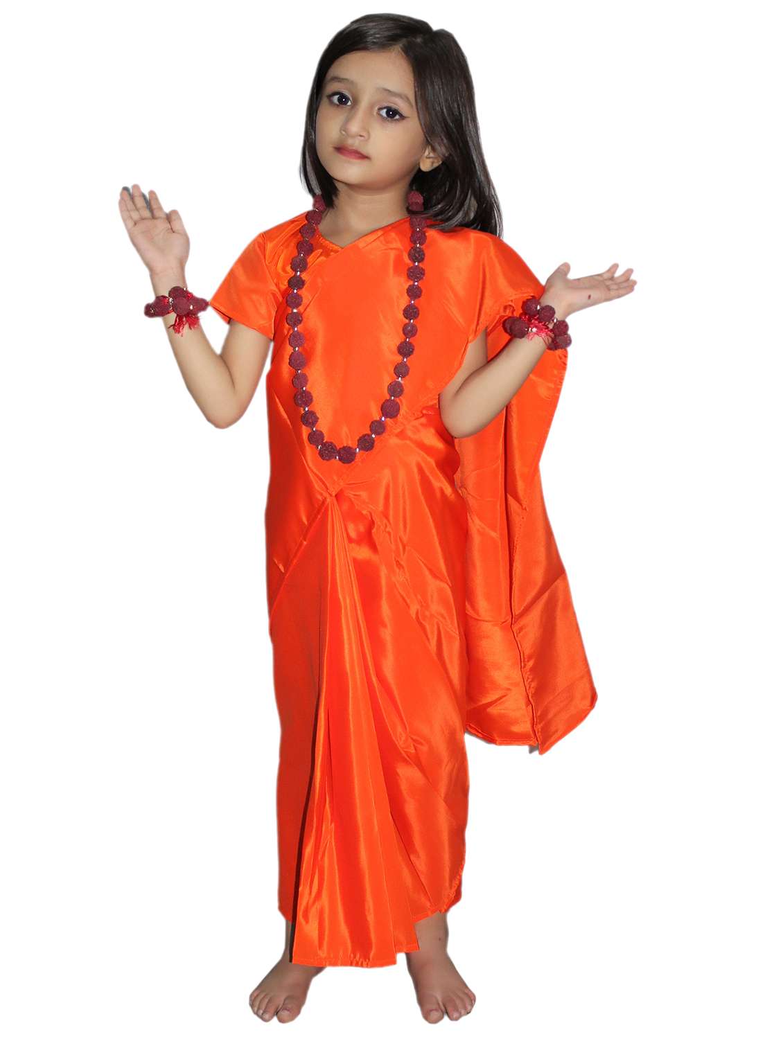 Orange Polyester Costume