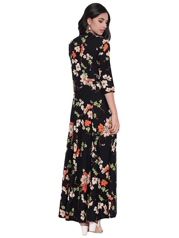 Flared Floral Kurta