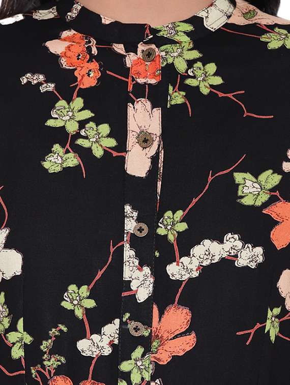 Flared Floral Kurta