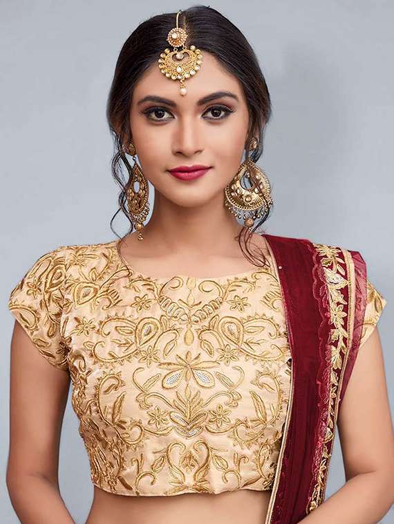 Floral Embroidered A Line Lehenga