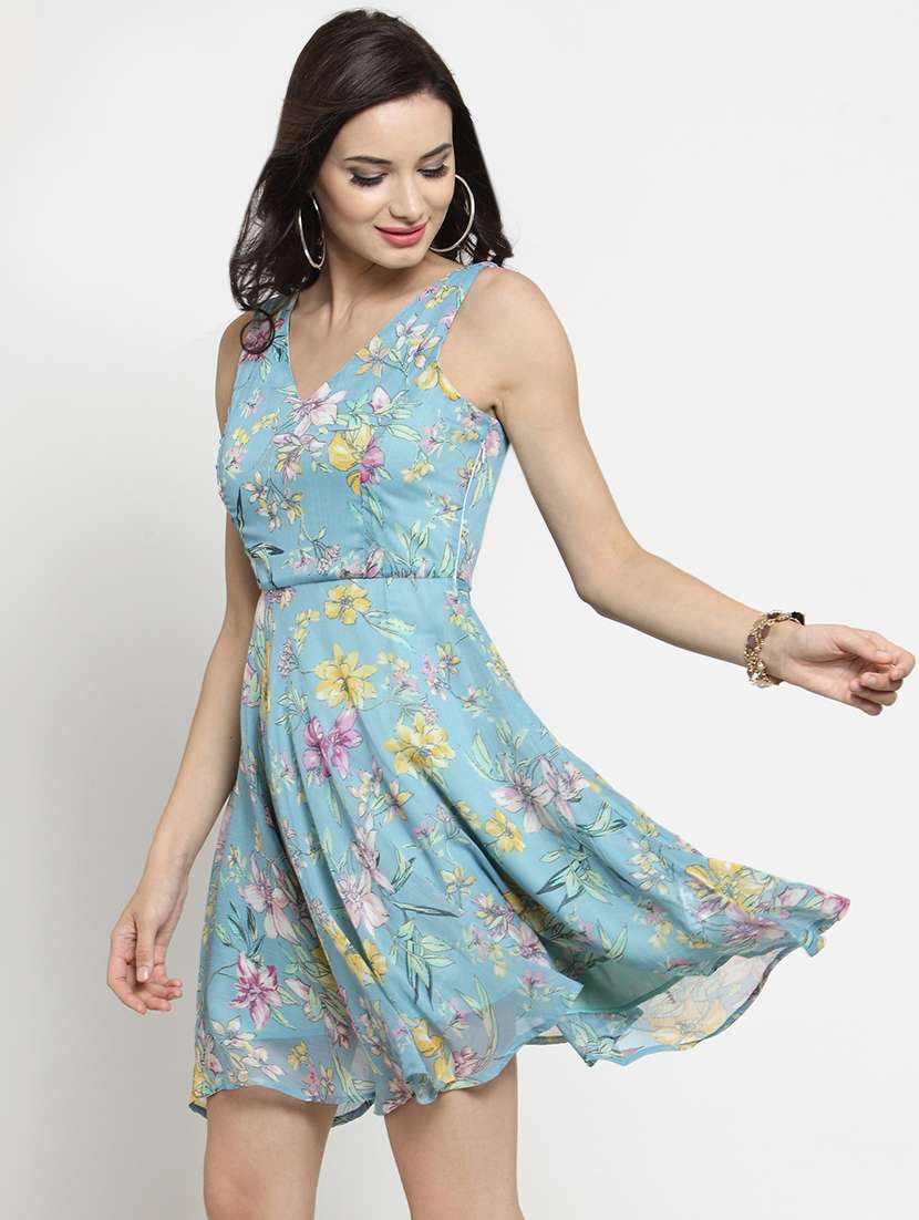Women's Fit & Flare Floral Dress