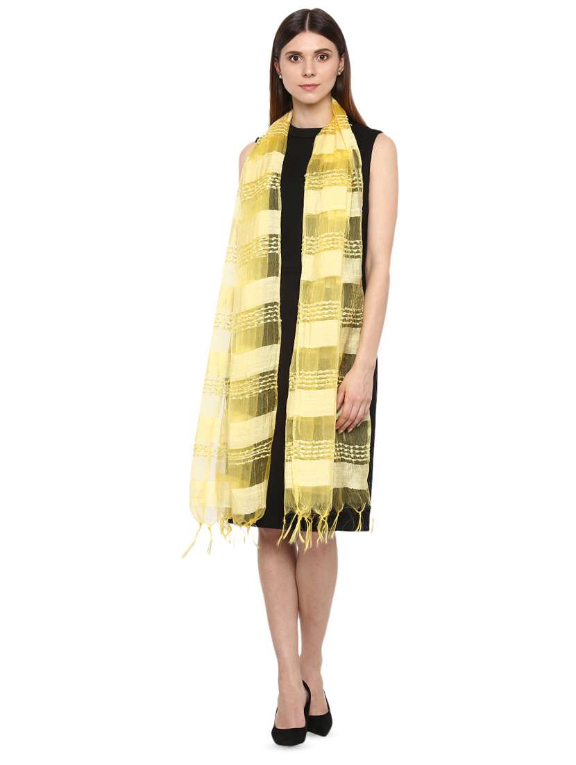 Yellow Viscose Stole