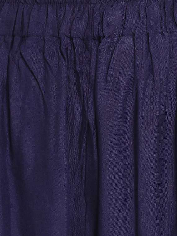 High Rise Solid Palazzo 