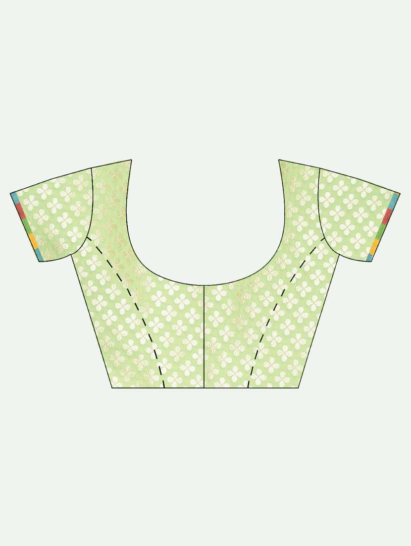 Motif Kanjivaram Saree With Blouse