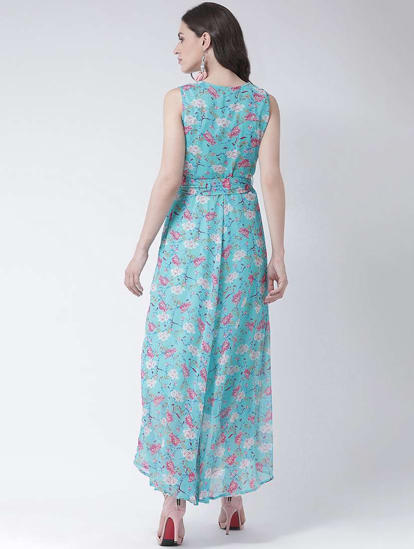 Tie Knot Floral Maxi Dress
