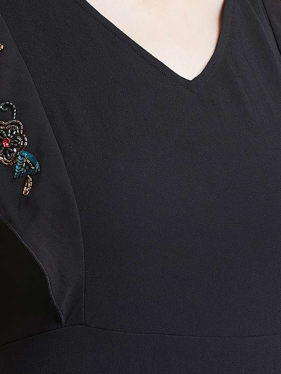 Women's Fit & Flare Solid Dress