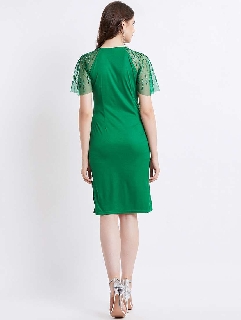 Women's Sheath Solid Dress