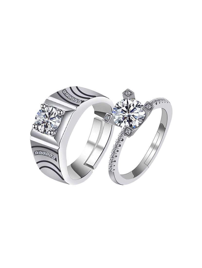 Silver Plated Combo Ring