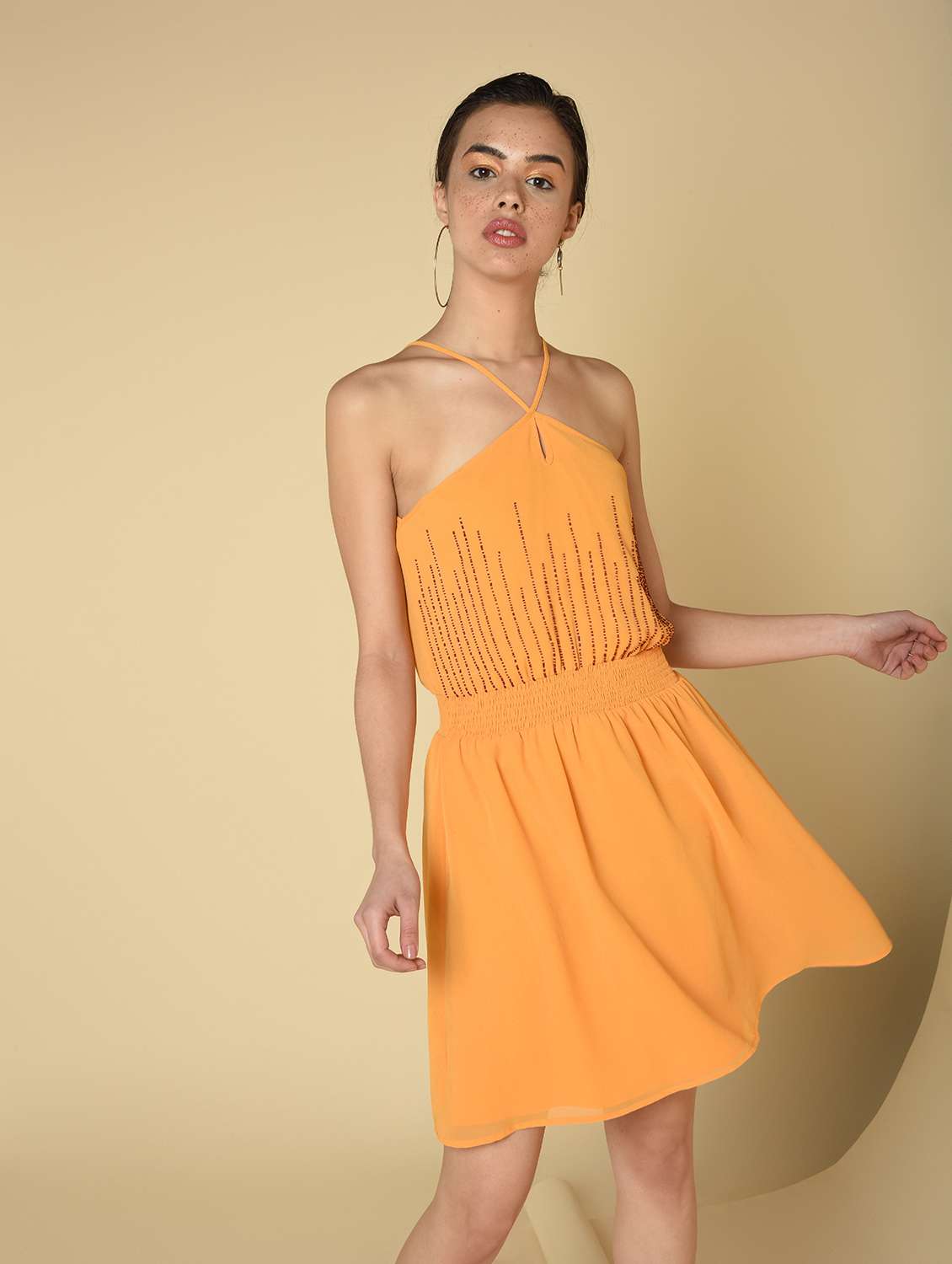 Women's Sheath Solid Dress