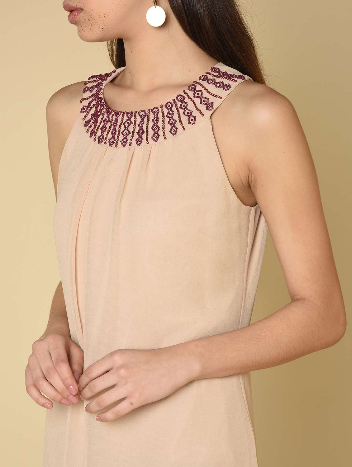 Women's Layered Solid Dress