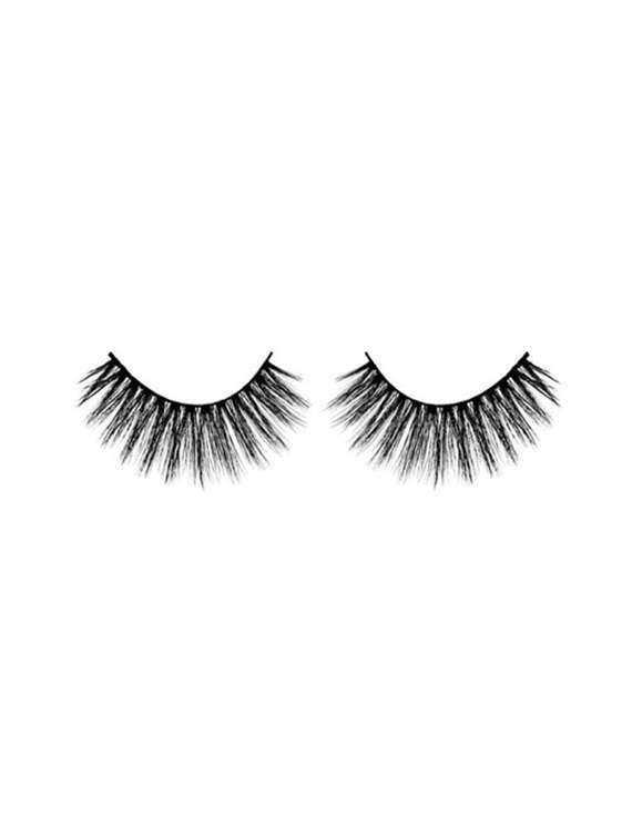 Natural Hair False Mink Fur 3d Eyelashes With Glue (1 Pair Of Eyelashes + 1 Glue)