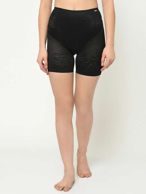 Black Poly Spandex Shaper Thighs Shapewear