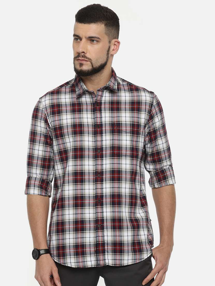 Multi Colored Checkered Casual Shirt