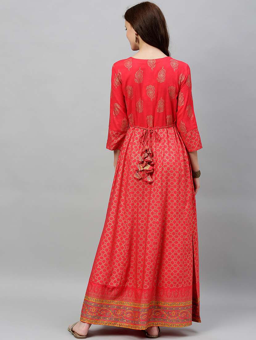 Foil Print Anarkali Kurta