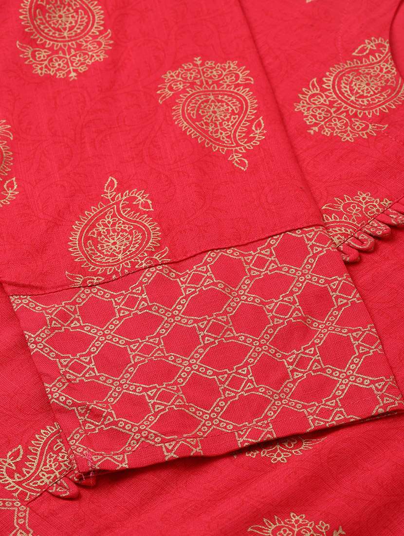 Foil Print Anarkali Kurta