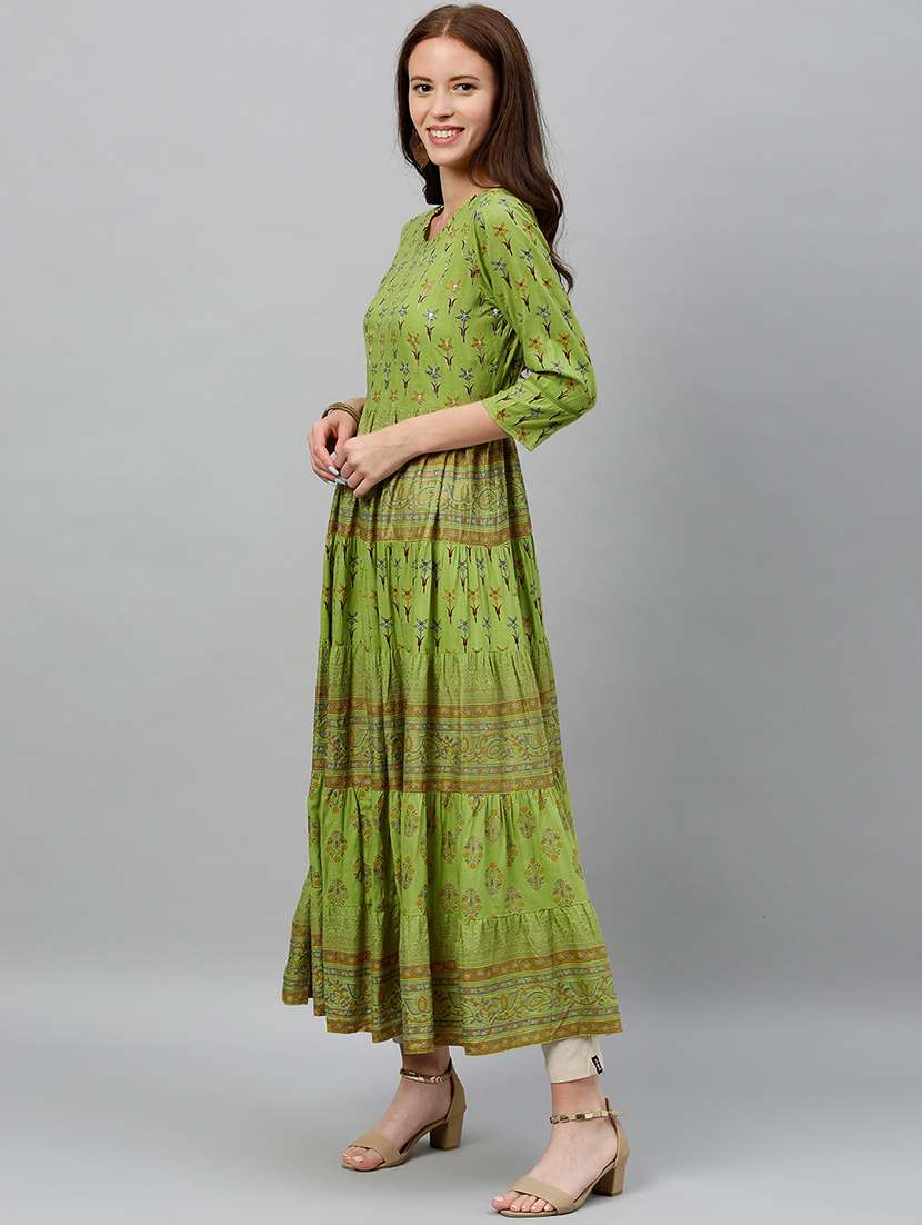Printed Flared Kurta