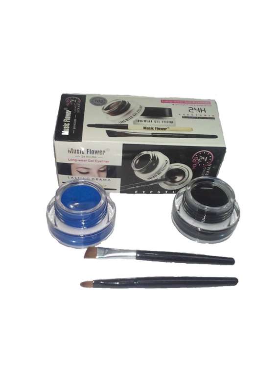 Music Flower Gel Eyeliner Black And Blue For 24h (Set Of 2)