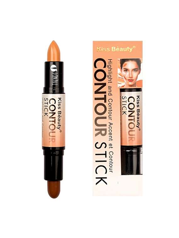 Kiss Beauty Pack Of 2 Highlight 2 In 1 Contour Stick
