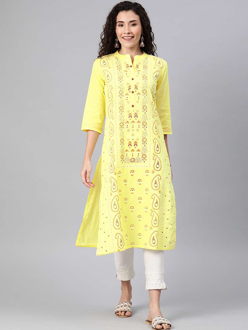 Paisley Straight Kurta