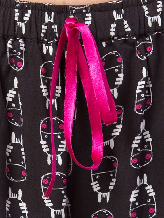 Drawstring Waist Quirky Shorts 