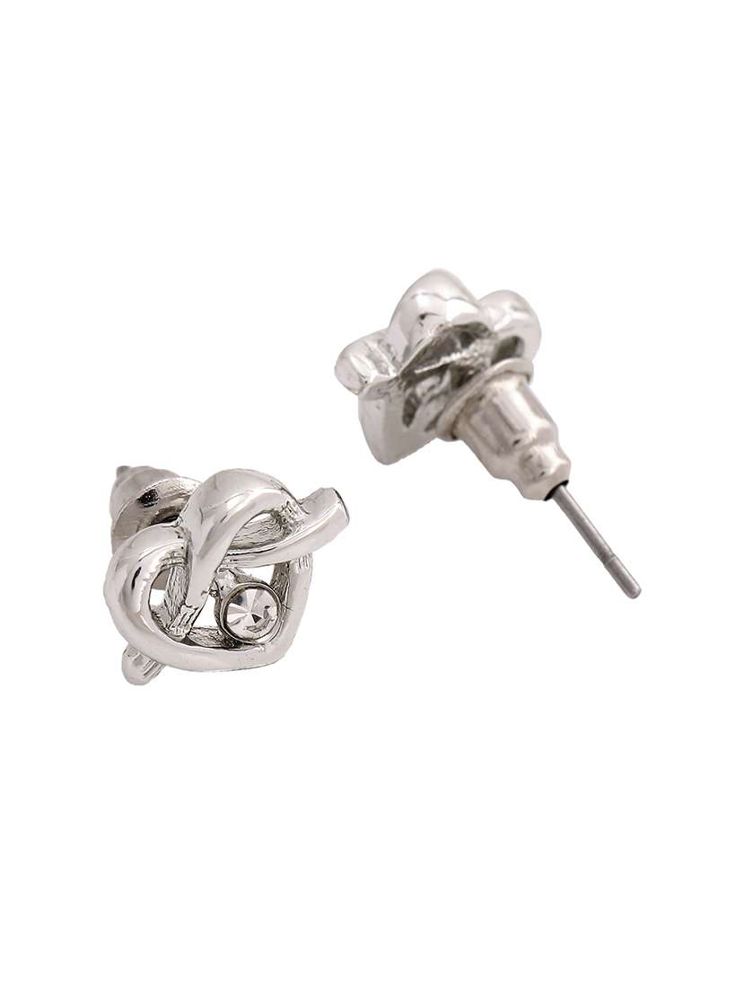 Silver Metal Studs Earring