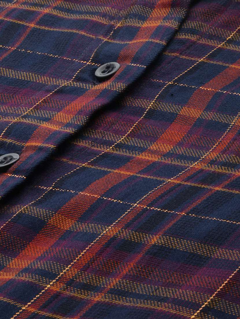 Checkered A Line Kurta