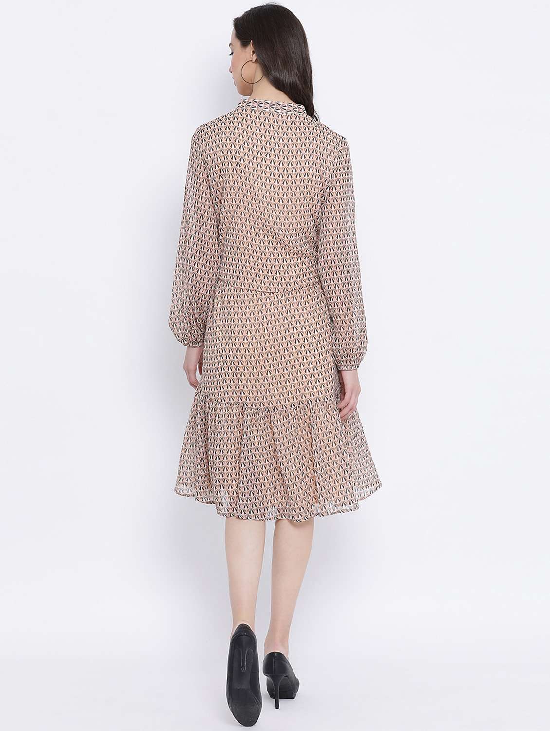 Women's Tiered Dress Geometric Dress