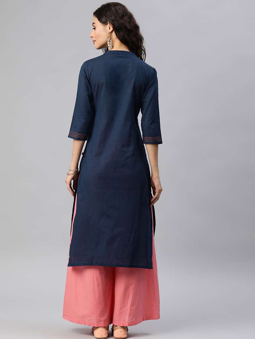 Embroidered Straight Kurta