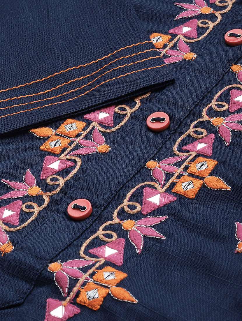 Embroidered Straight Kurta